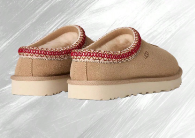 UGG Tasman II Slipper Sand Dark Cherry (Women's)- Women's Cozy Indoor-Outdoor